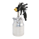 Apollo A7700GT AtomiZer Black Edition Non-Bleed Production HVLP Siphon Feed Spray Gun with Quart Pressure Pot