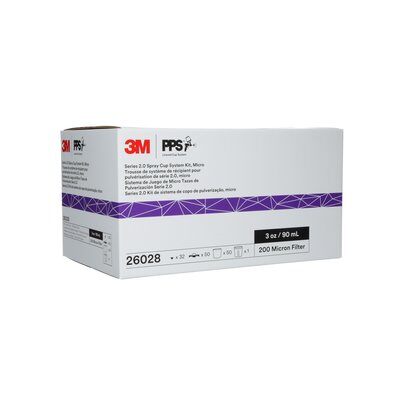 3M 26028 PPS 2.0 Micron Spray Cup System Kit Box