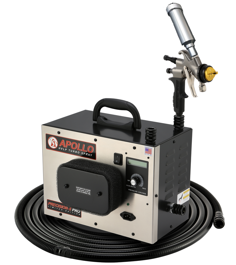 Apollo Precision-5 PRO Limited Edition Five-Stage Turbospray HVLP Turbine System with A7700 Spray Gun